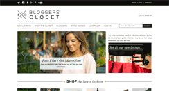 Desktop Screenshot of bloggerscloset.com